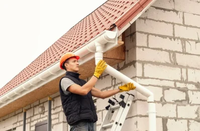 Pose et remplacement de gouttières à Braize